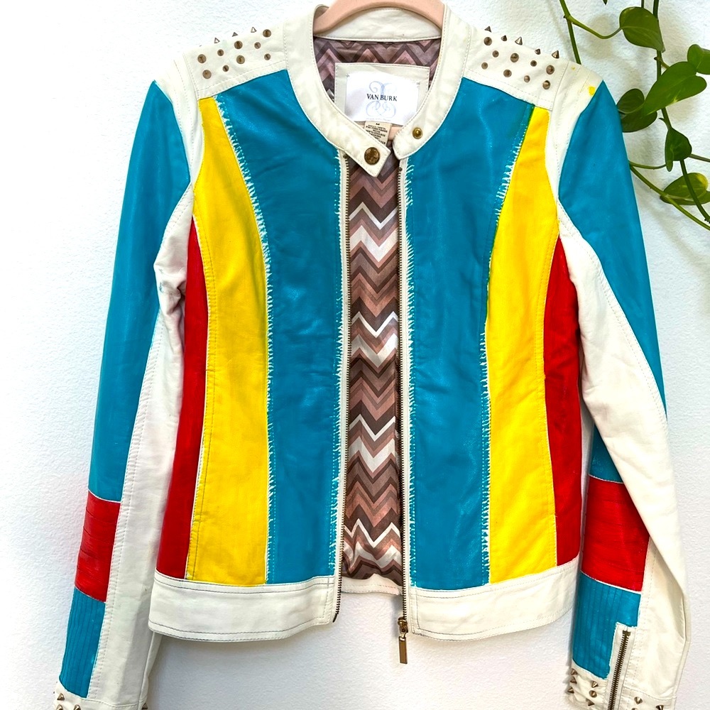 VAN BURK Unique Faux Leather Jacket